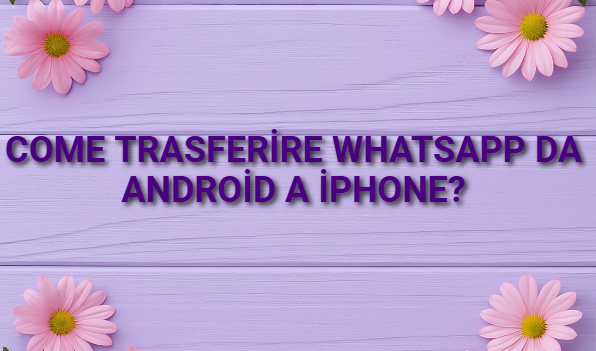 Come trasferire WhatsApp da Android a iPhone?
