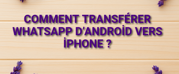 Comment transférer WhatsApp d’Android vers iPhone ?