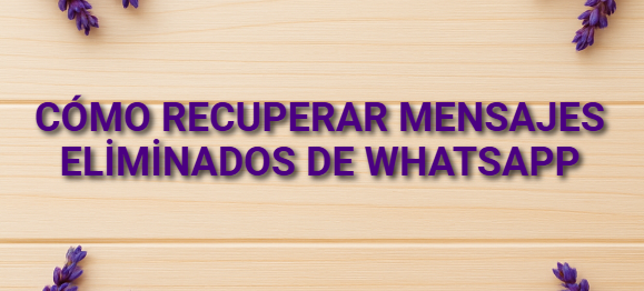 Cómo recuperar mensajes eliminados de WhatsApp
