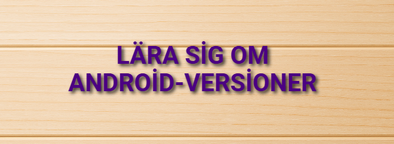 Lära sig om Android-versioner