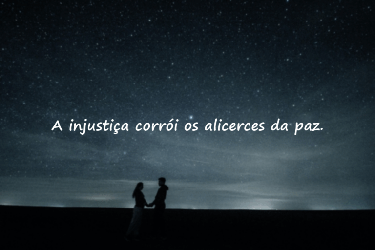 Palavras sobre a injustiça