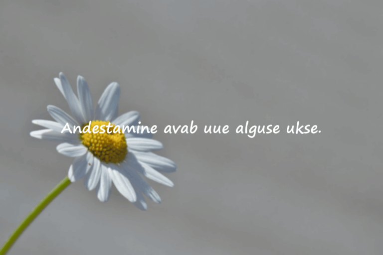 Sõnad andestamisest
