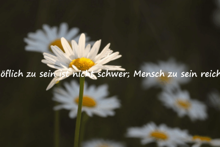 Worte über Charakter