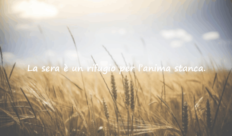 Frasi sulla Sera