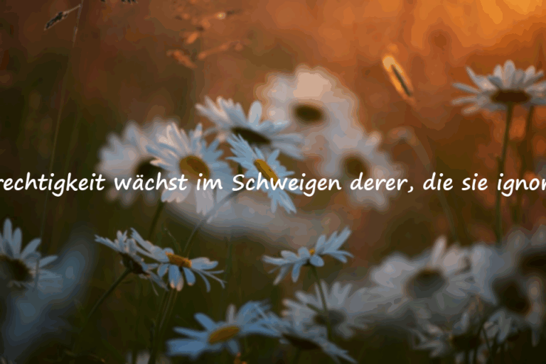 Worte über Ungerechtigkeit