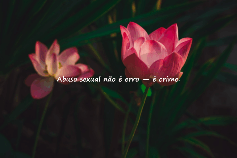 Frases contra o abuso sexual