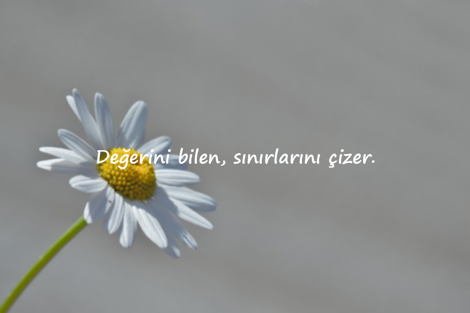 Kendinle ilgili sözler