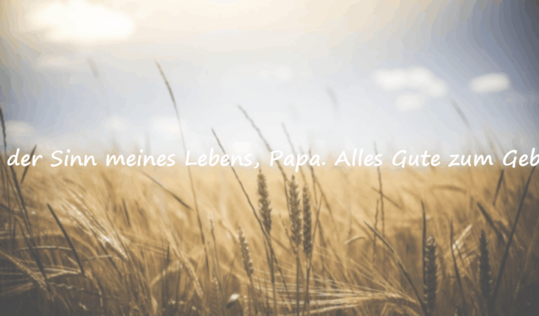 Geburtstagswünsche für Papa