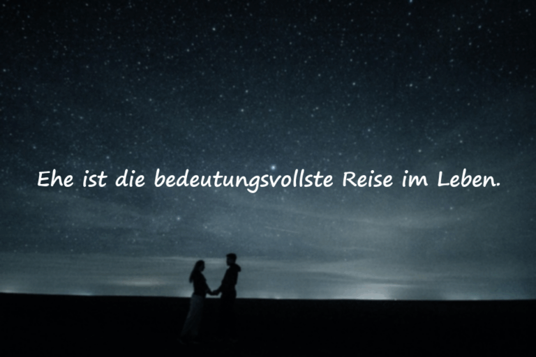 Worte über die Ehe