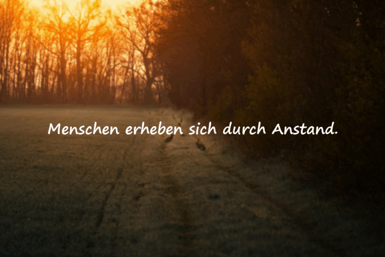Zitate über Anstand und Höflichkeit