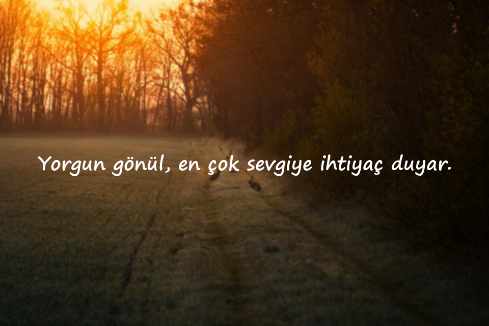 Gönül Yorgunluğu ile İlgili Sözler