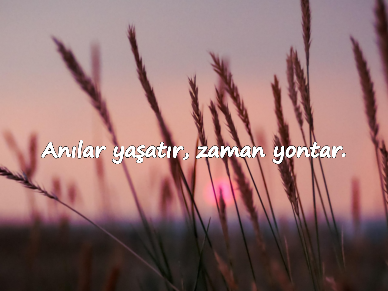 Anılar yaşatır, zaman yontar.