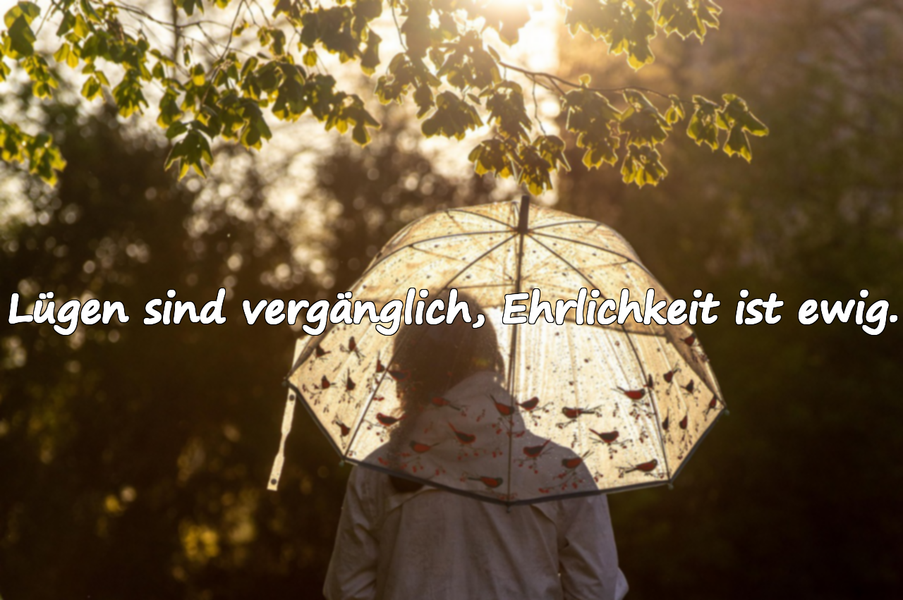 Ausdrücke über Ehrlichkeit