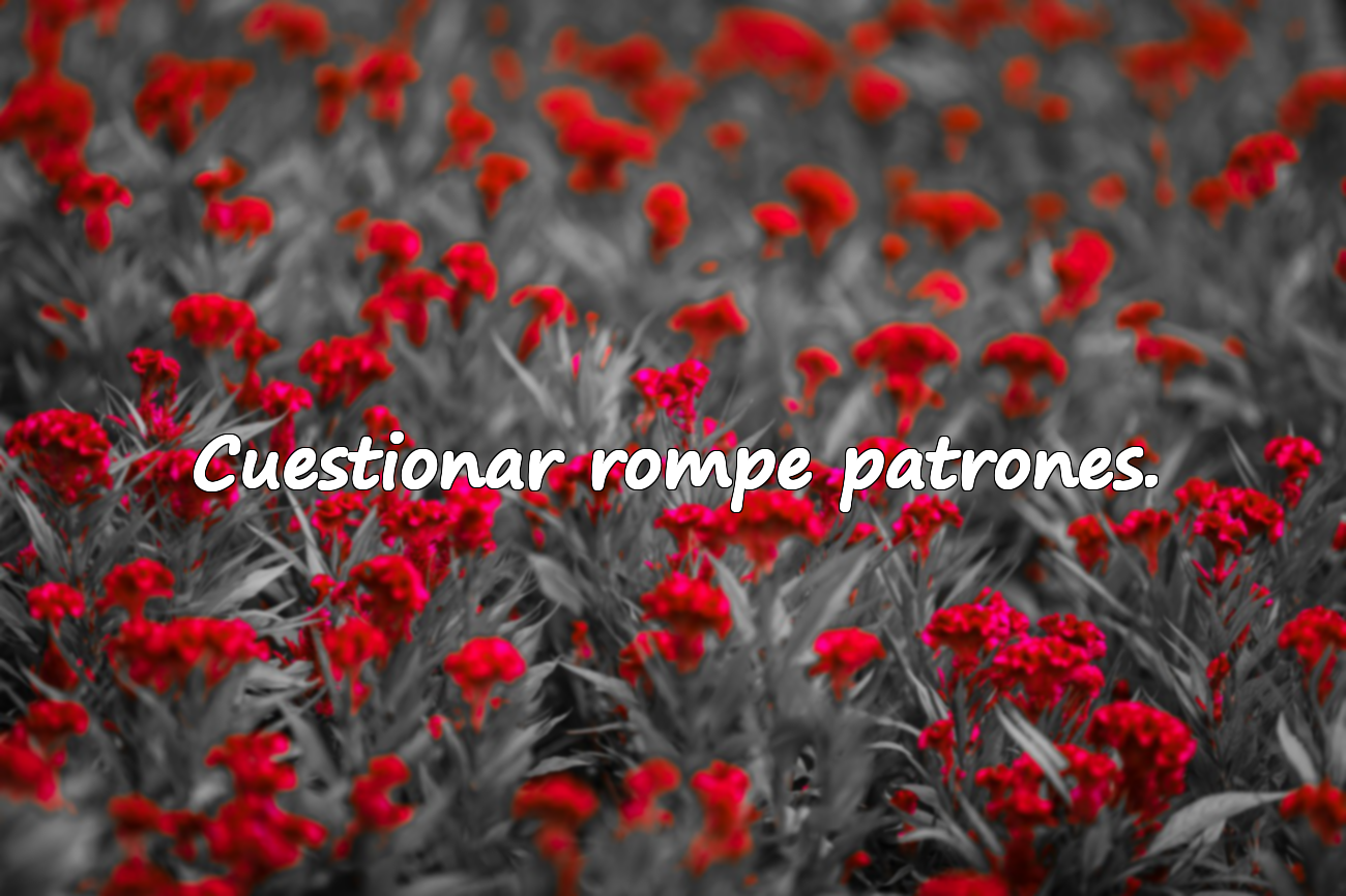 Cuestionar rompe patrones.