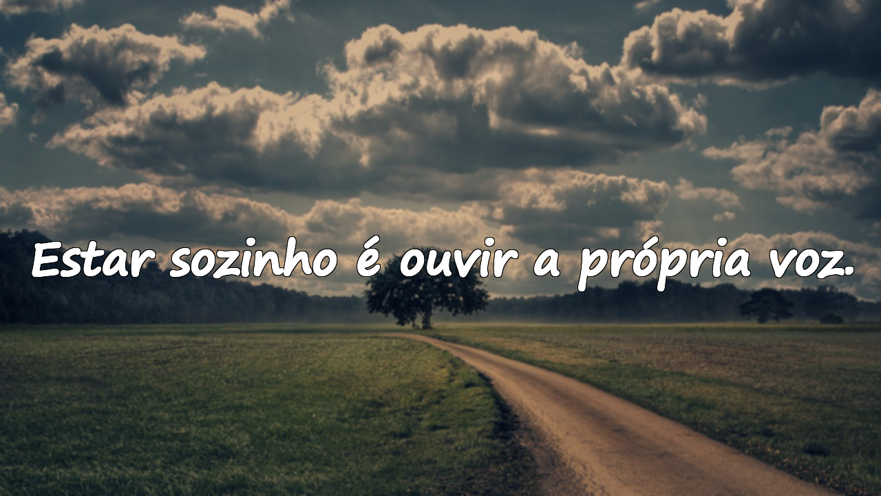 Belas frases sobre a solidão