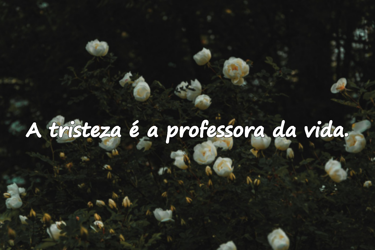 Belas frases sobre tristeza
