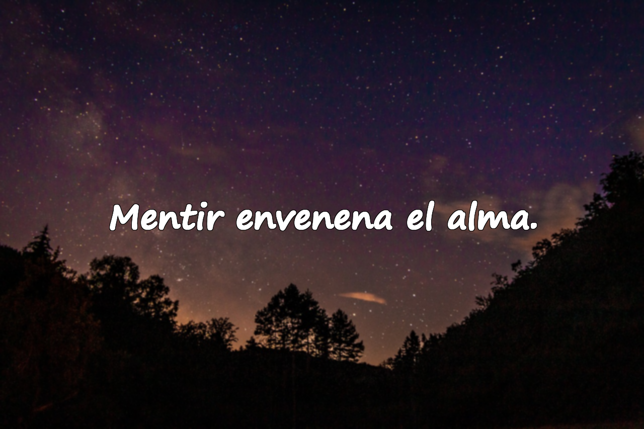 Bellas frases sobre la mentira