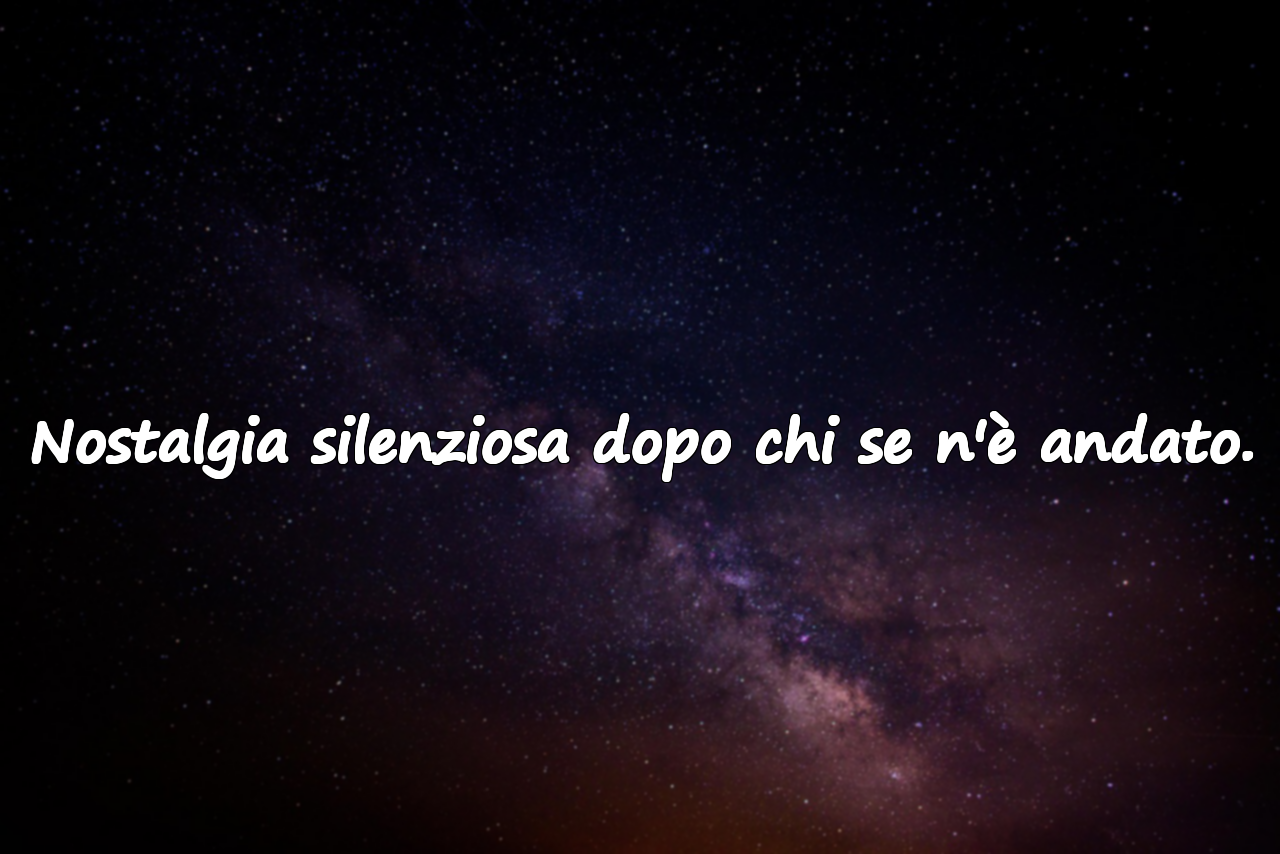 Belle parole sul desiderio e la nostalgia