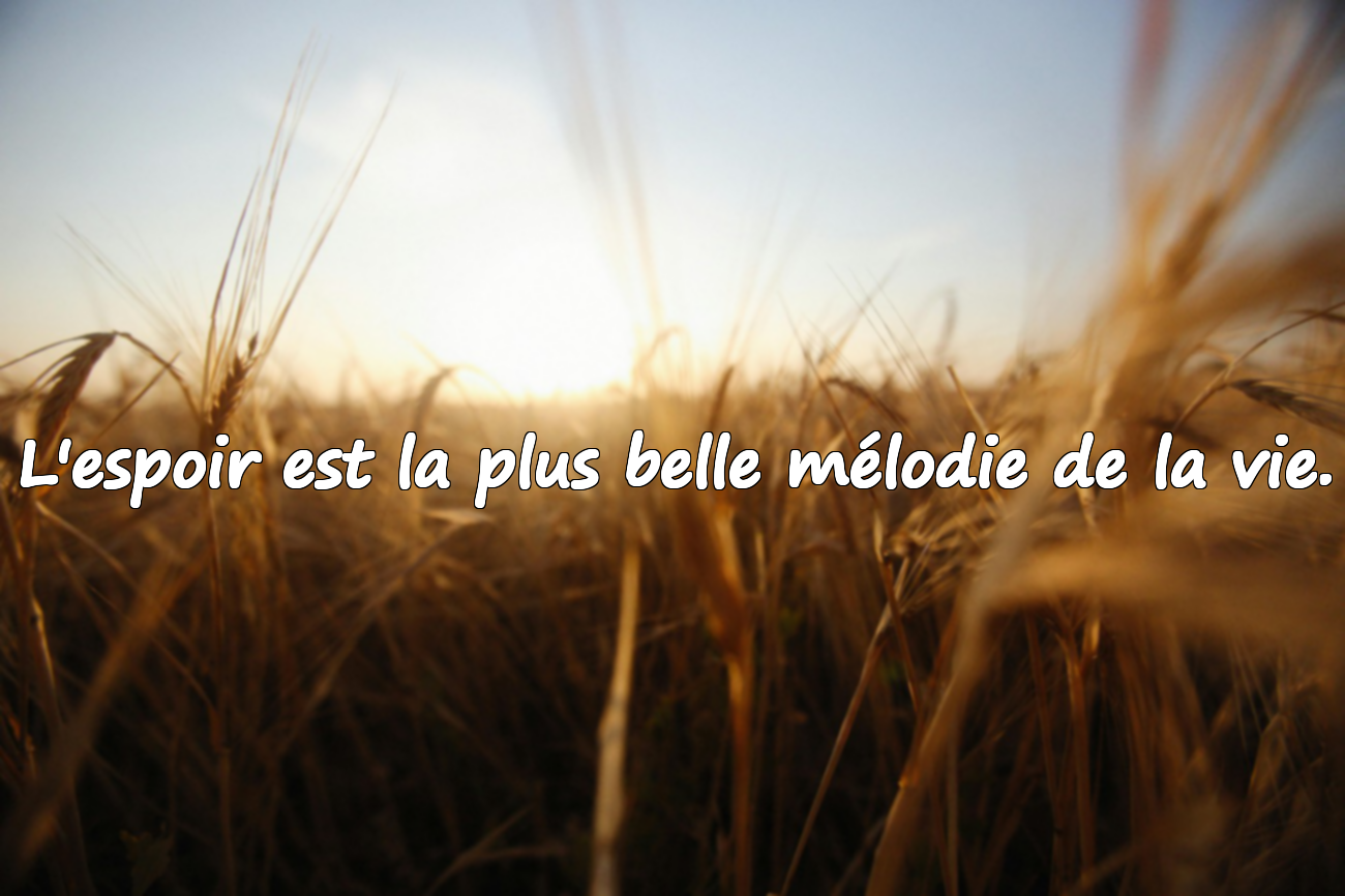 Belles citations sur l'espoir
