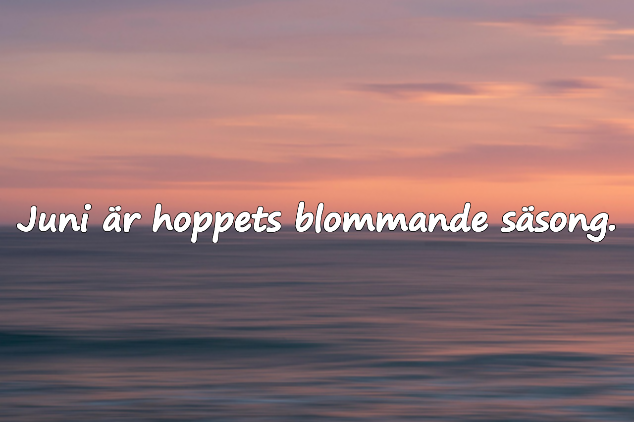 Citat om juni månad