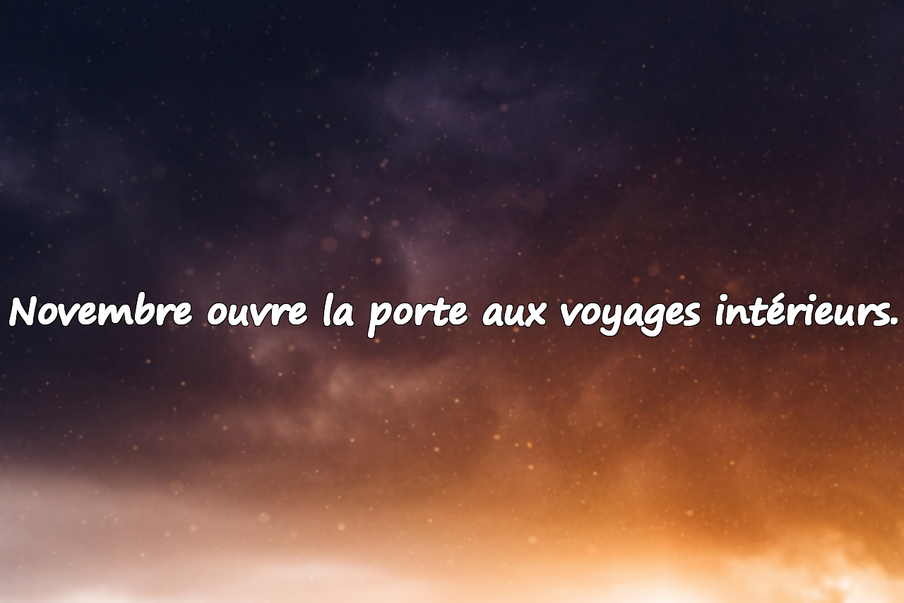 Citations Significatives sur le Mois de Novembre