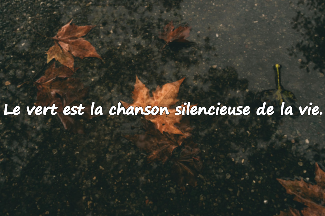 Citations sur la verdure et la nature