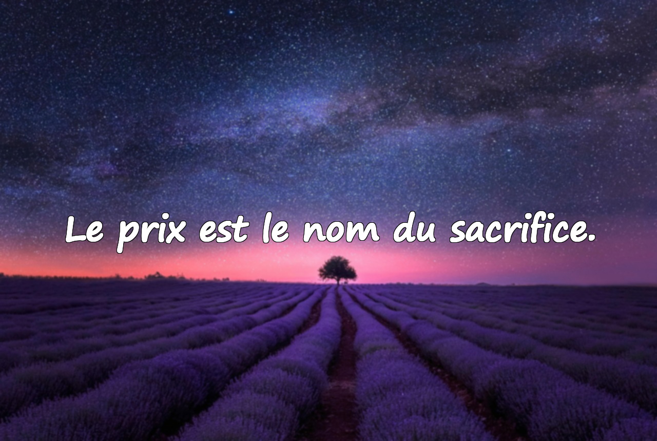 Citations sur le prix à payer
