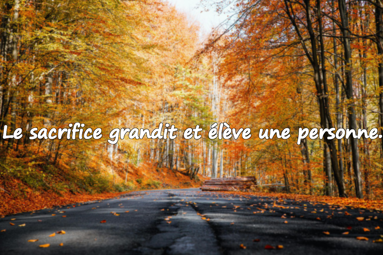 Citations sur le sacrifice