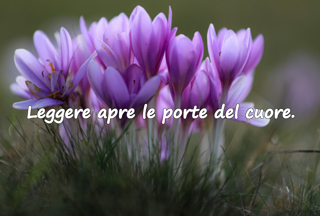Leggere apre le porte del cuore.