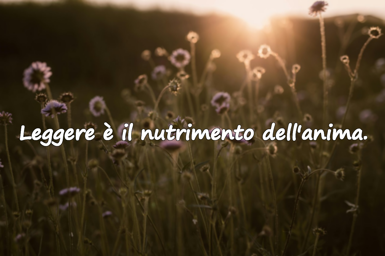 Leggere è il nutrimento dell'anima.