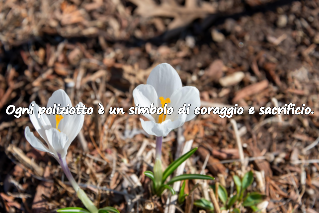 Ogni poliziotto è un simbolo di coraggio e sacrificio.