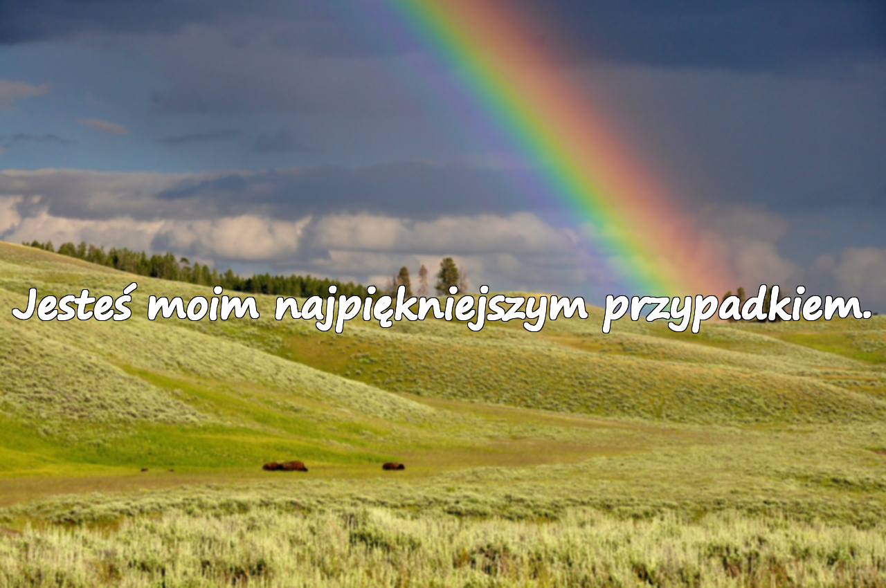 Jesteś moim najpiękniejszym przypadkiem.