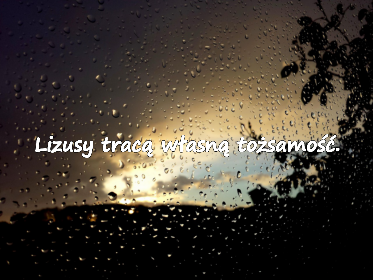 Lizusy tracą własną tożsamość.