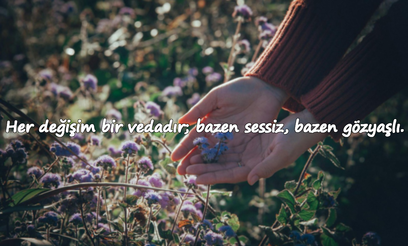 Her değişim bir vedadır; bazen sessiz, bazen gözyaşlı.