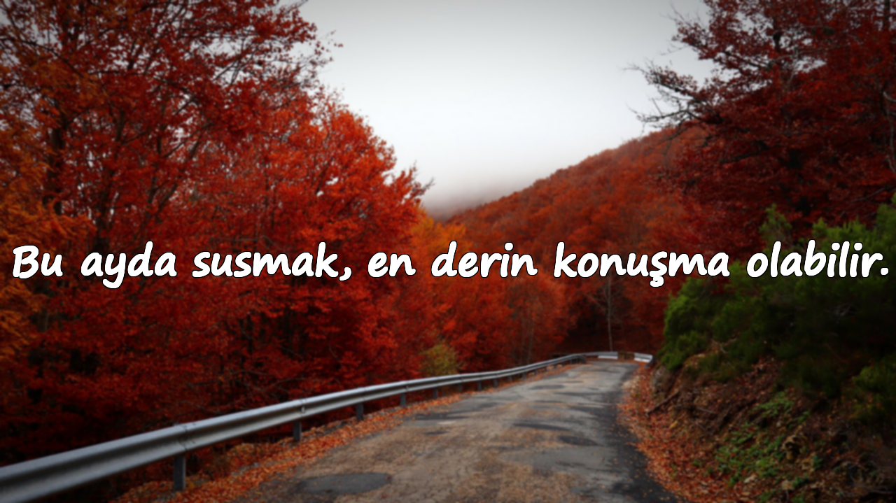 Bu ayda susmak, en derin konuşma olabilir.
