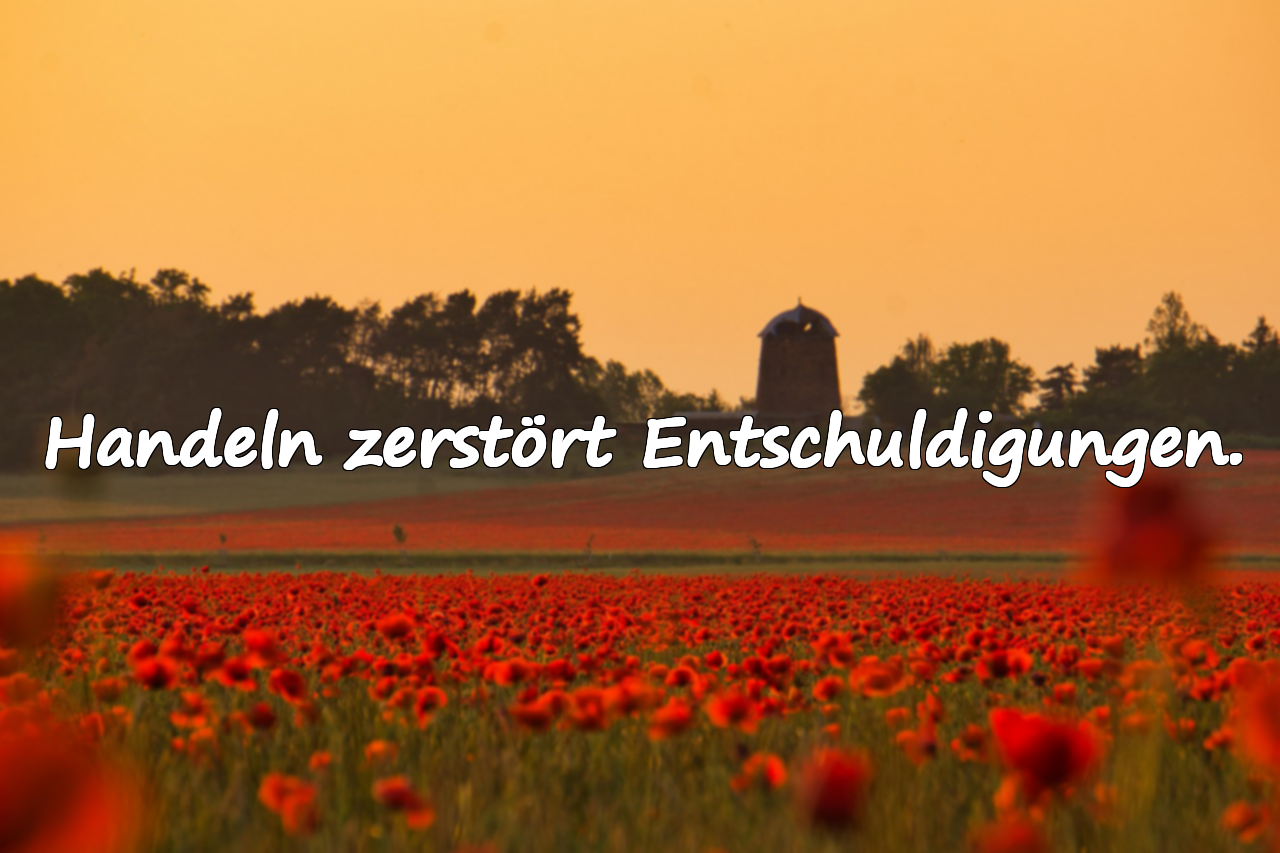 Entschuldigungen und Handeln