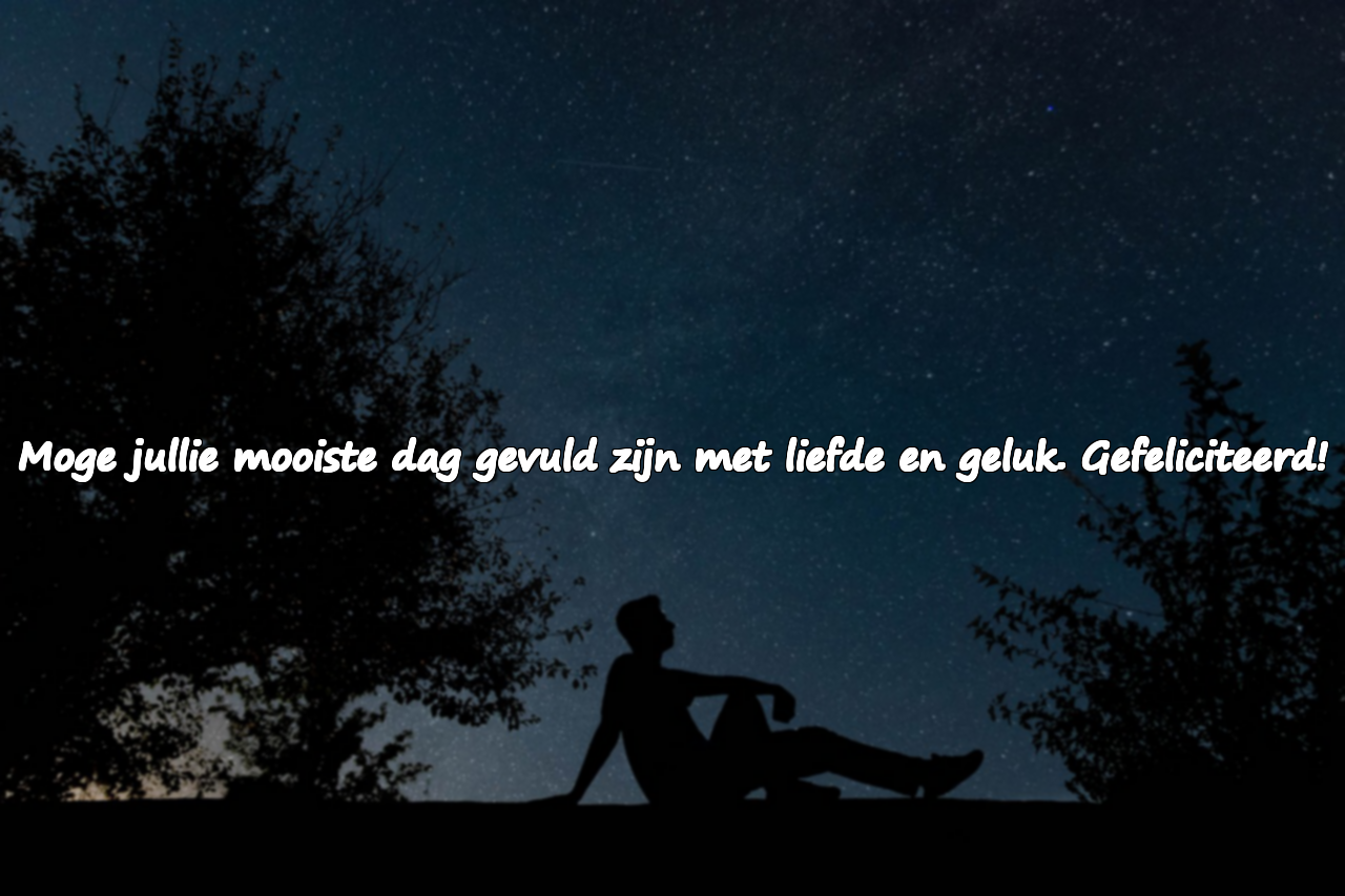 Felicitaties voor het huwelijk
