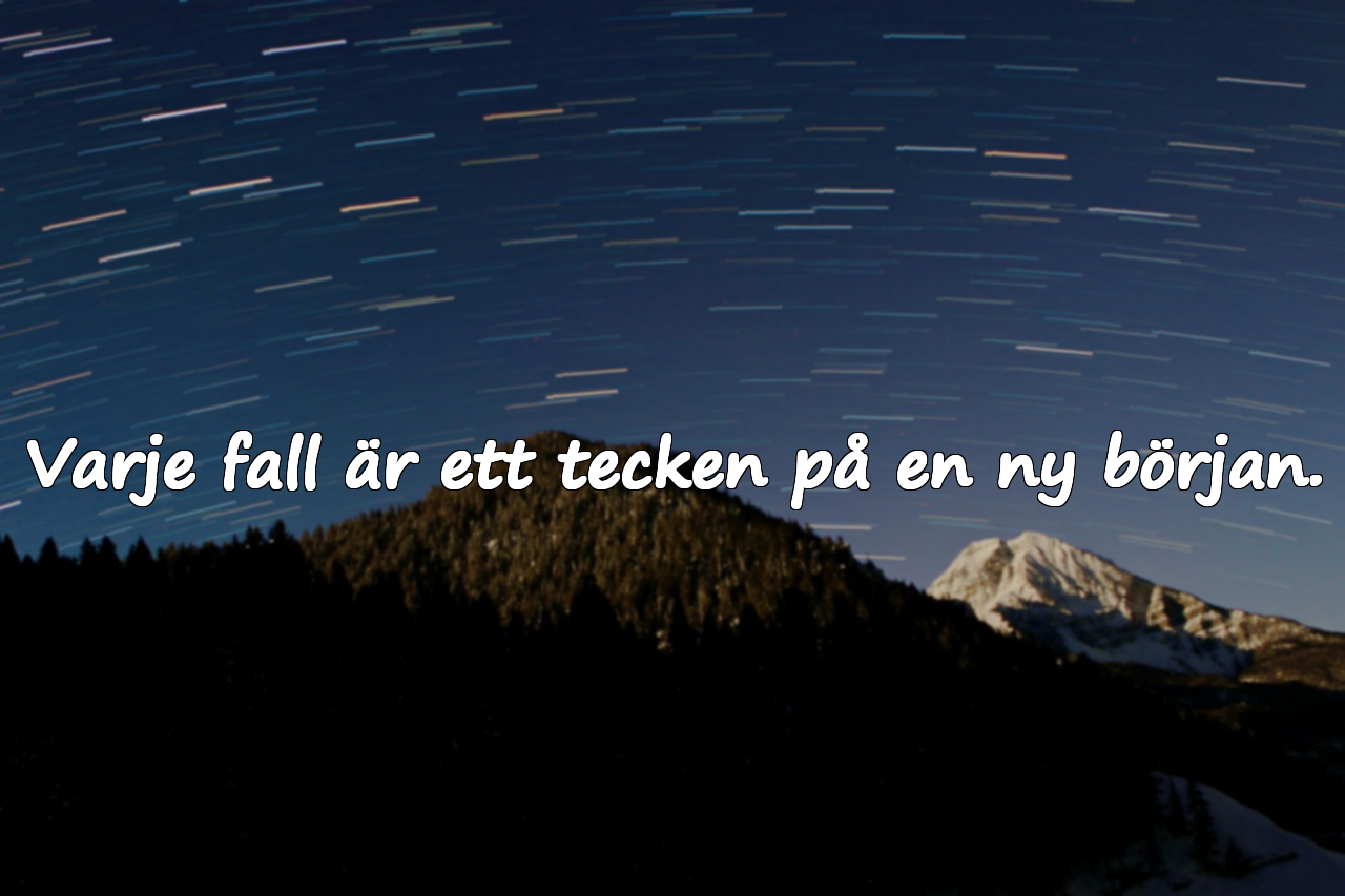 Fler citat om att falla