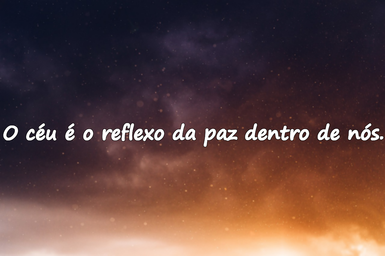 Frases significativas e bonitas sobre o céu