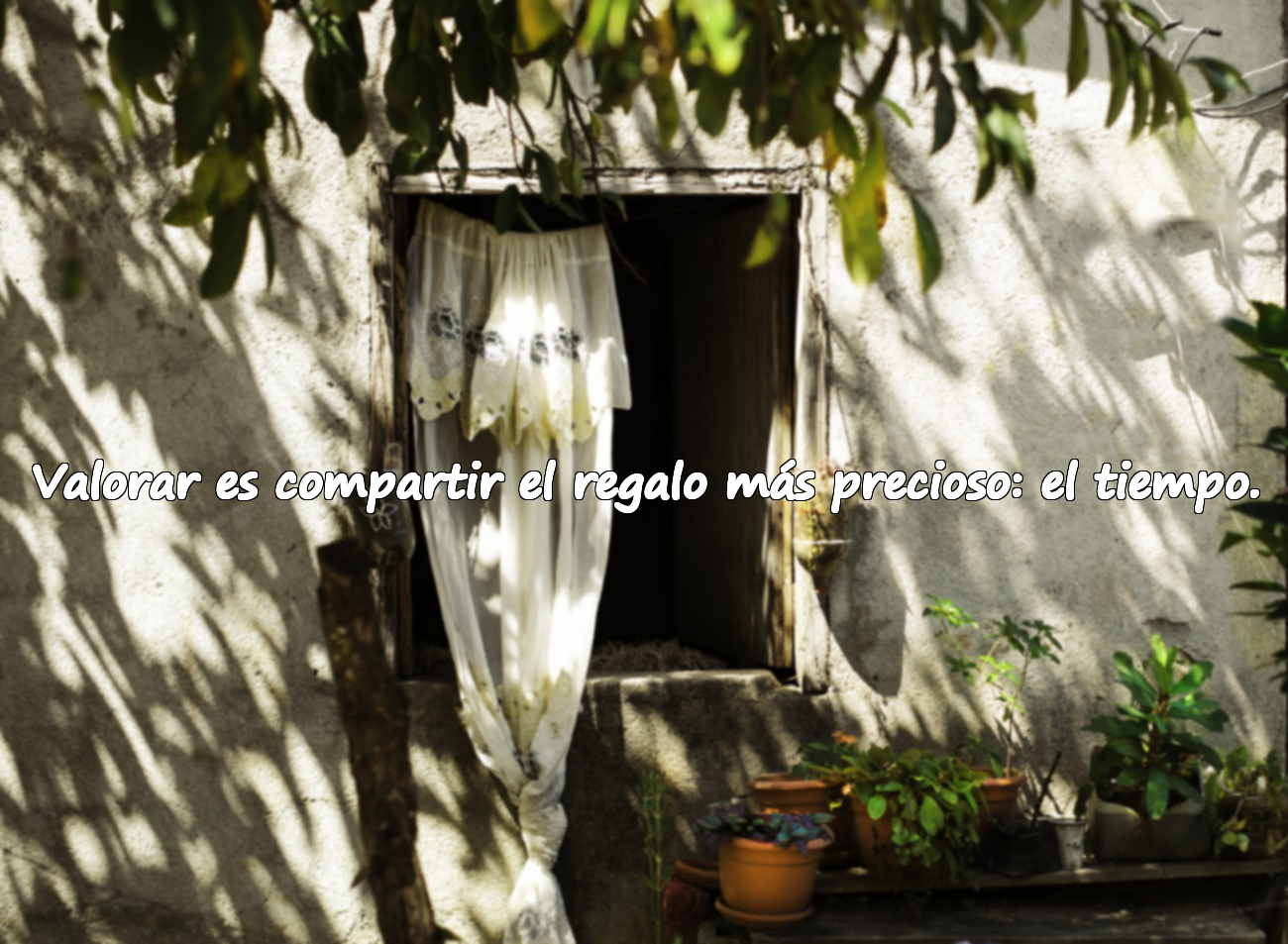 Valorar es compartir el regalo más precioso: el tiempo.