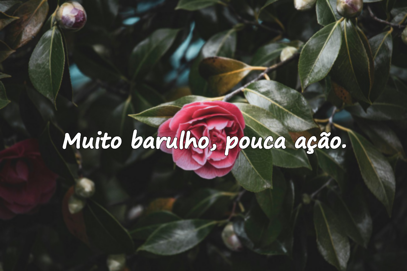Muito barulho, pouca ação.