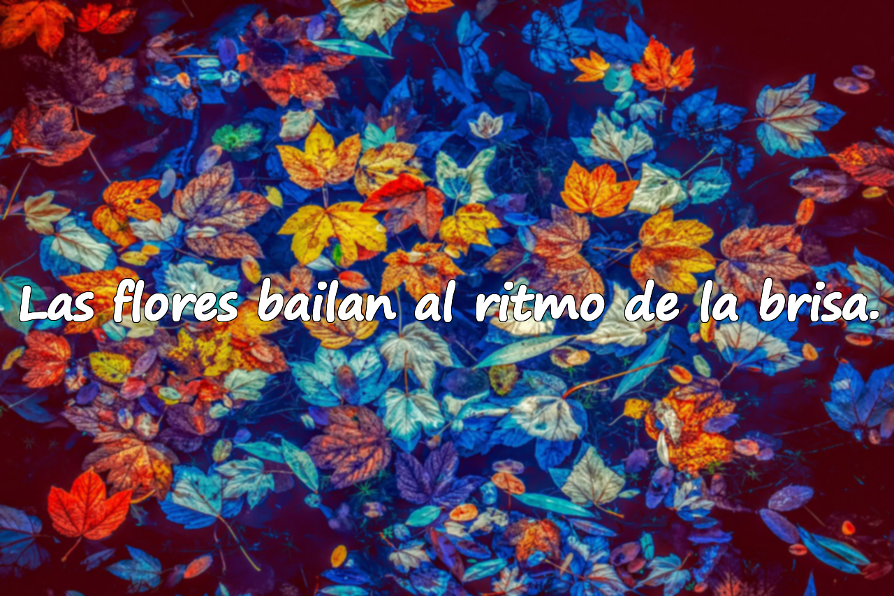Las flores bailan al ritmo de la brisa.