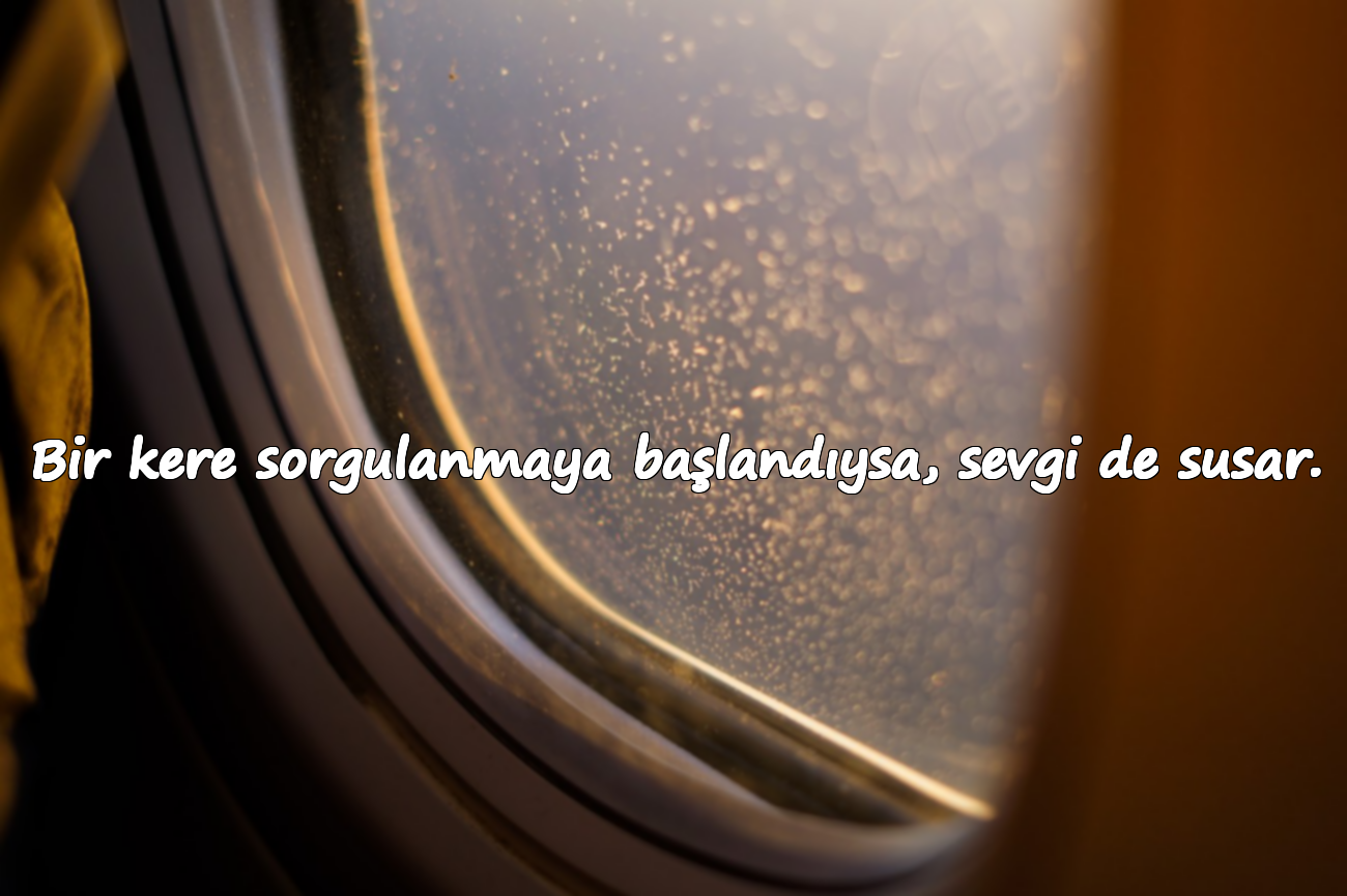 Bir kere sorgulanmaya başlandıysa, sevgi de susar.
