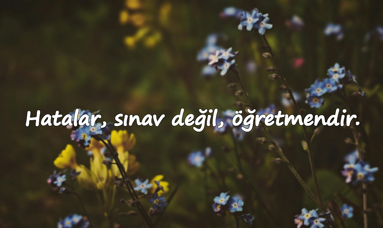 Hatalar, sınav değil, öğretmendir.