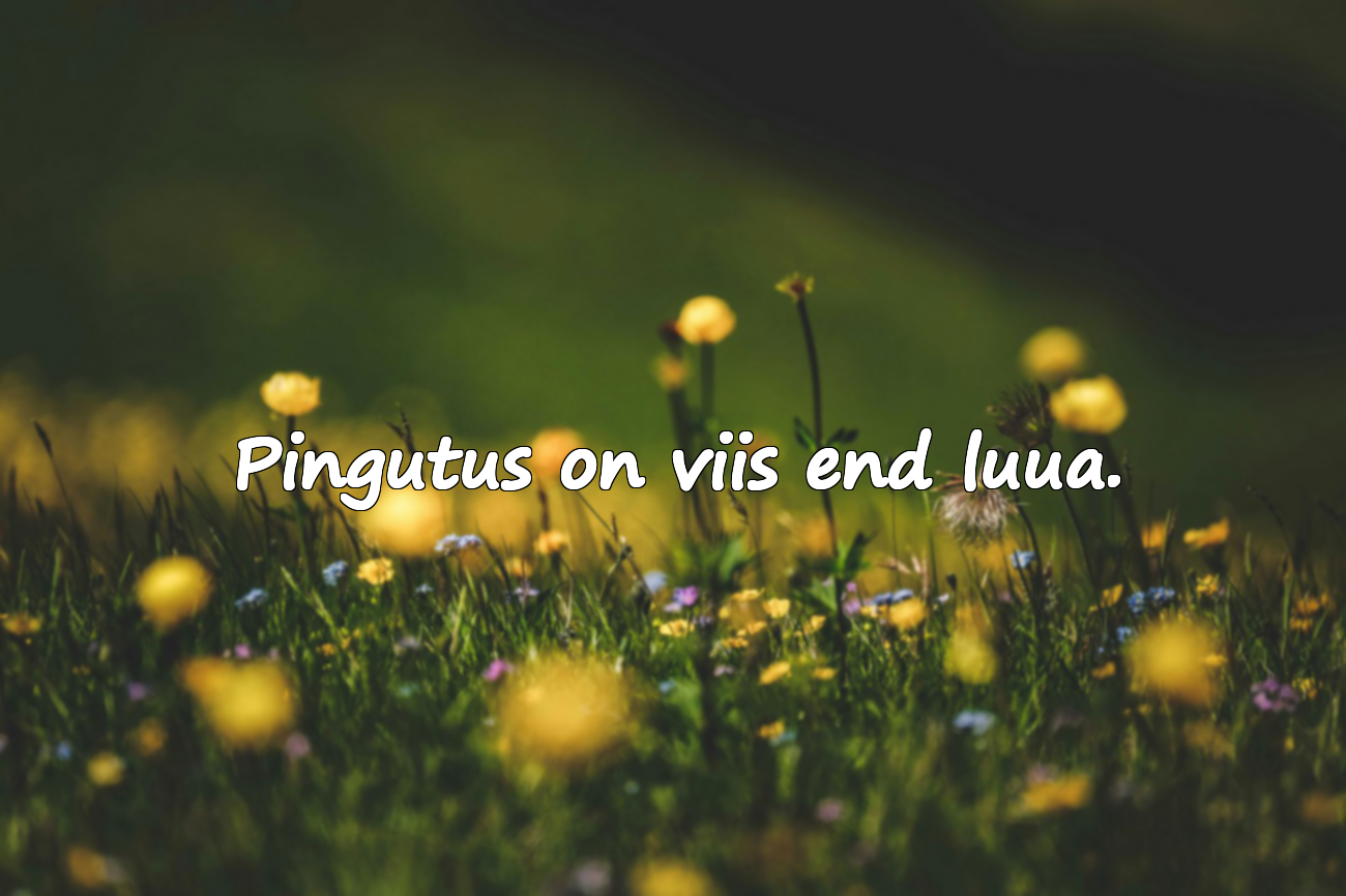 Mõtted Pingutusest