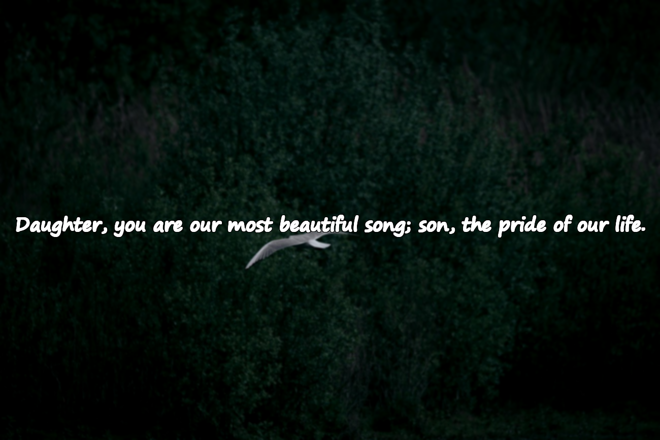 Meaningful Beautiful Words for My Son and Daughter