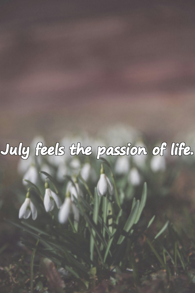 Meaningful Quotes About July