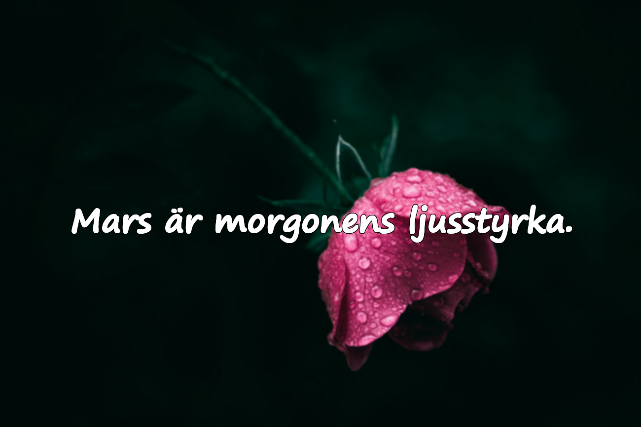 Meningsfulla Citat om Mars
