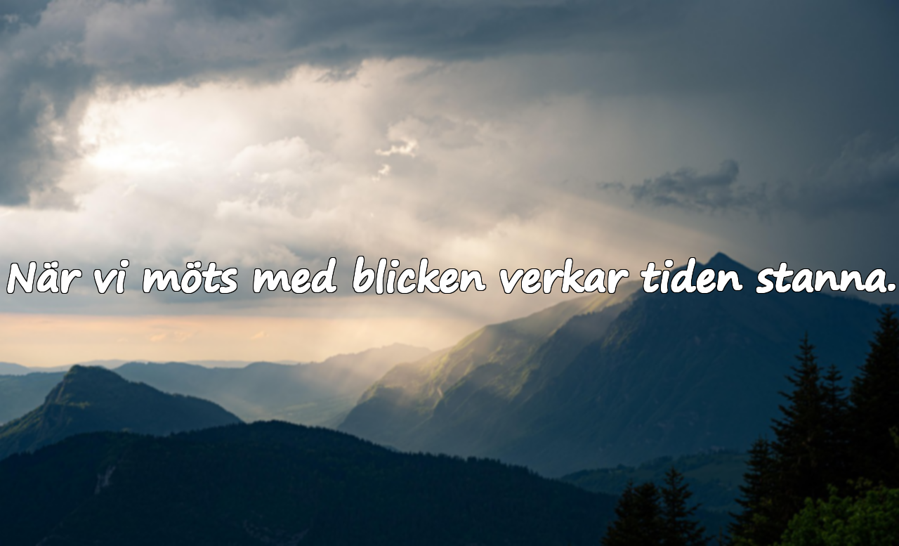 Meningsfulla och smickrande citat om ögonkontakt