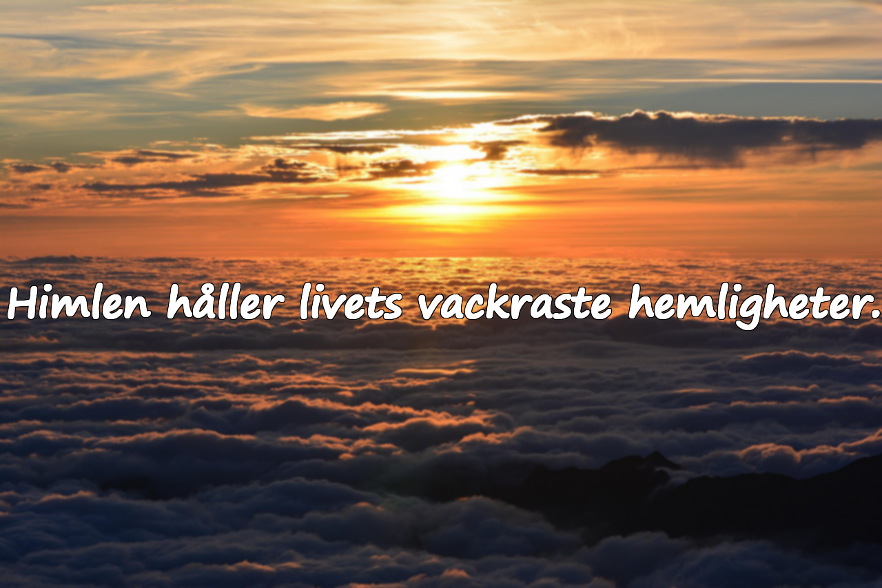 Meningsfulla och vackra citat om himlen